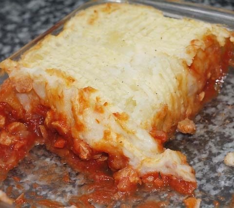 "Pastel de pastor vegano"
