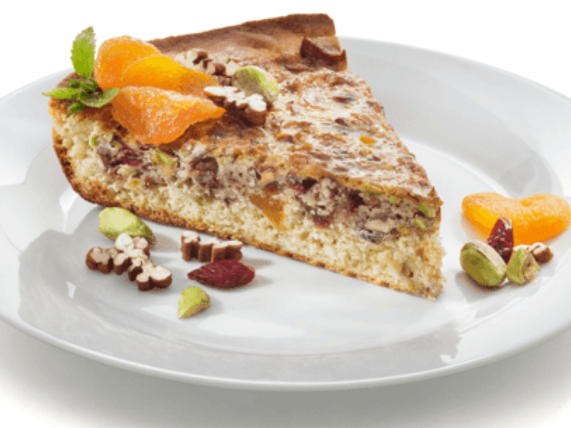 "Receta de quiche con arándanos"