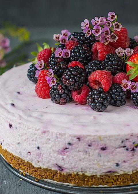 "Cheesecake de frambuesa y limón"