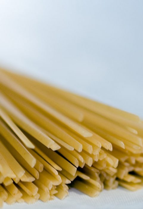"Linguini con cangrejo y menta"