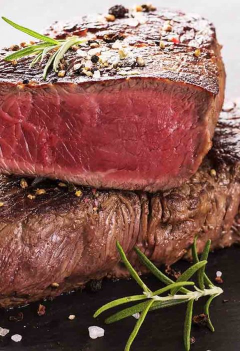 Carne cocida a término medio
